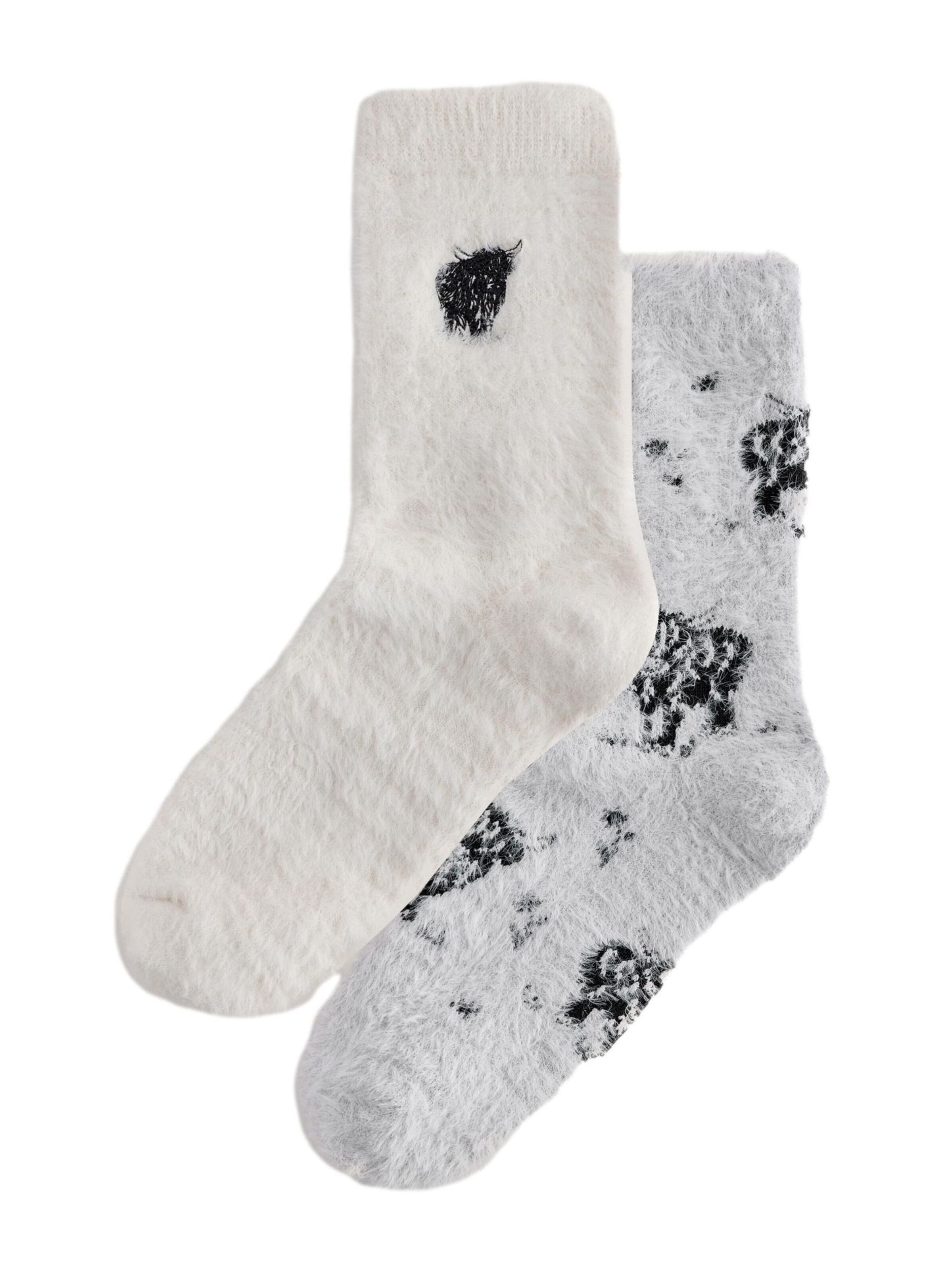 Next Socken in Grau: Vorderseite