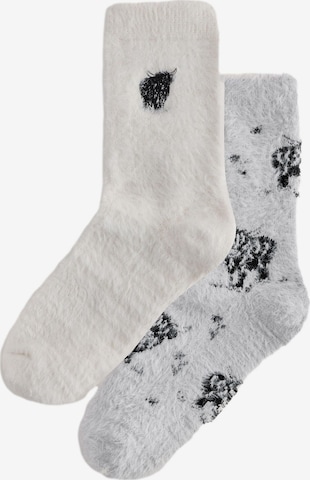 Next Socken in Grau: Vorderseite