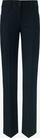 Peter Hahn Wide leg Broek in Blauw: voorkant