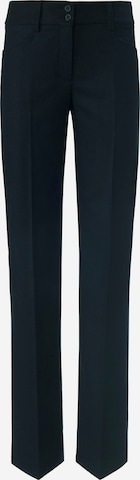 Peter Hahn Wide leg Broek in Blauw: voorkant