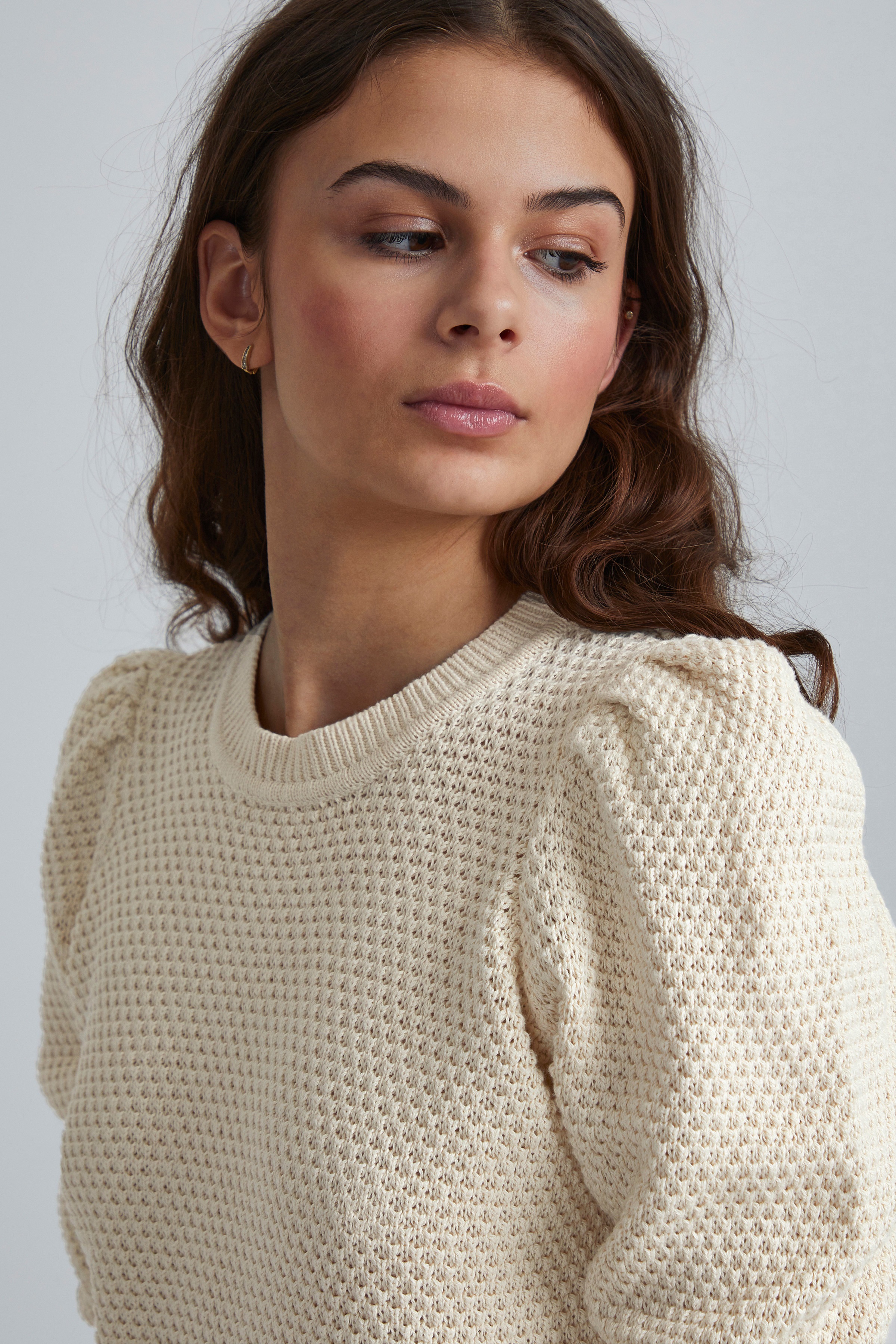 b.young Strickpullover BYMIKALA SS JUMPER in Beige 