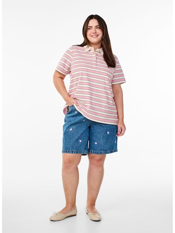 T-shirt 'Evaleria' Zizzi en rose