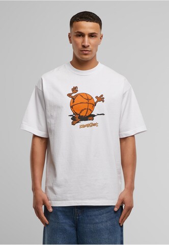 MARKET Shirt 'Devil Ball' in Wit: voorkant