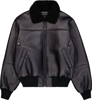 ALPHA INDUSTRIES Winterjacke 'B-15' in Schwarz: Vorderseite