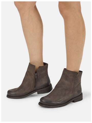 Felmini Wide Fit Stiefelette in Grau: Vorderseite