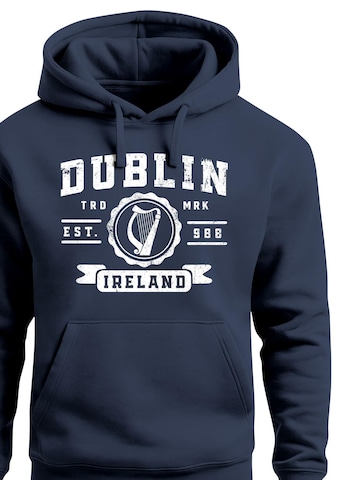 Neverless Sweatshirt 'Dublin Irish'‌‌ in Blau