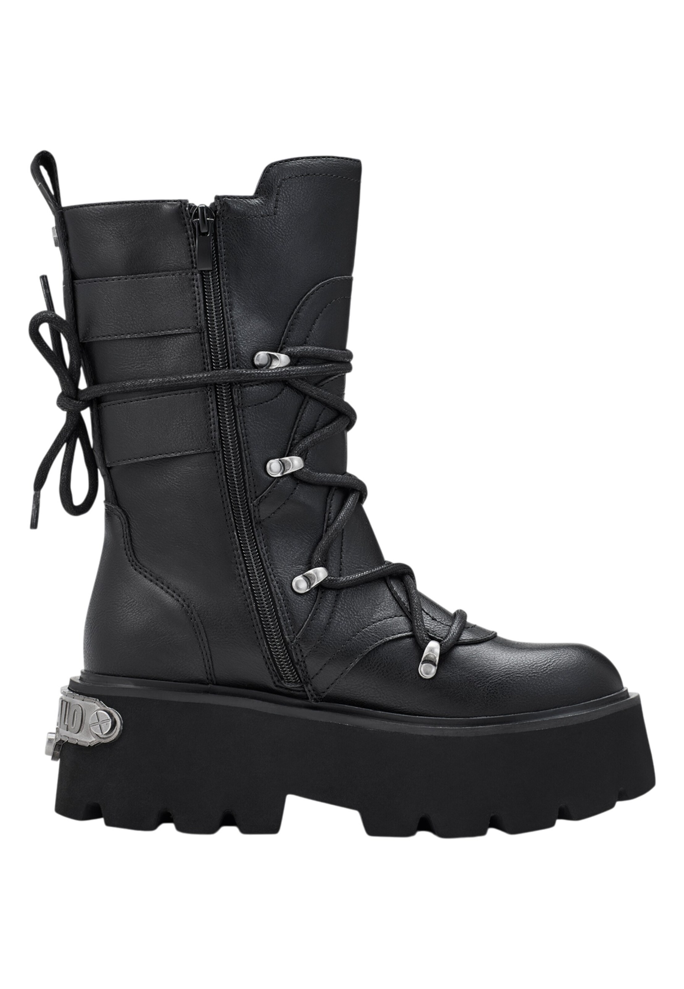 Bottes à lacets BUFFALO en noir