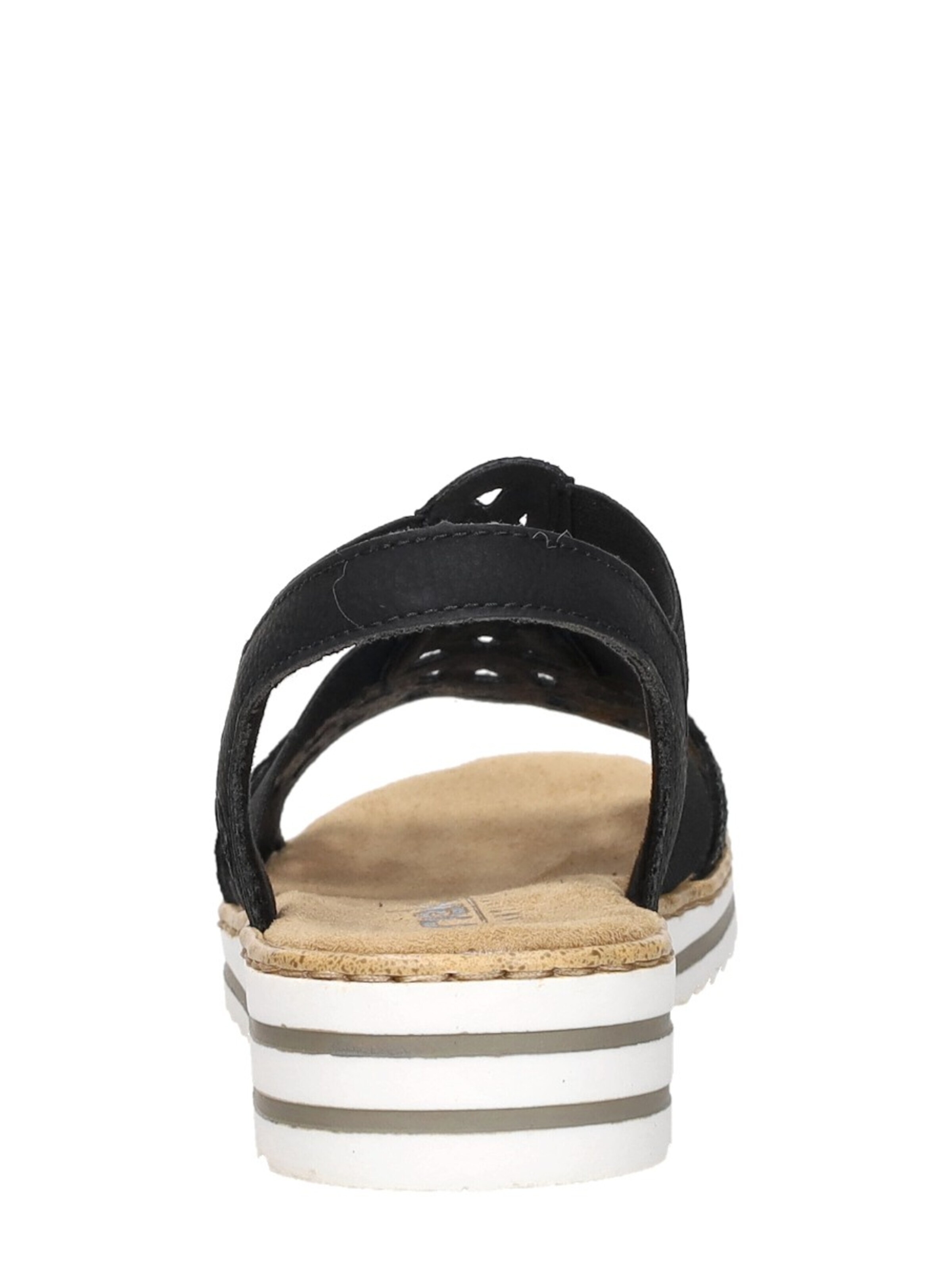 Rieker Sandal 'Sandalen Plat' in Black