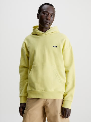 Calvin Klein Sweatshirt in Geel: voorkant