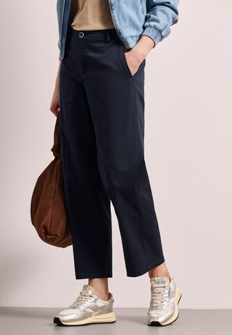 STREET ONE Loose fit Chino Pants in Blue: front