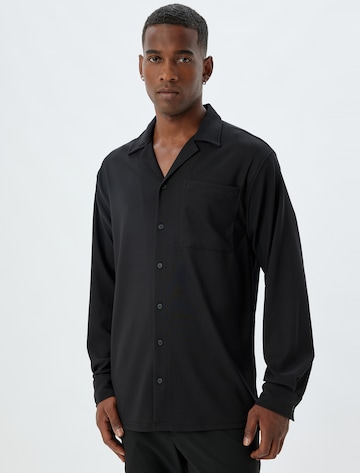 Koton Slim fit Overhemd in Zwart