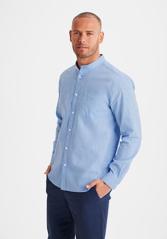 H.I.S Regular fit Business Shirt in Blue