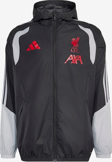 ADIDAS PERFORMANCE Sportjacke 'FC Liverpool 26/27 Tiro' in XXS-XS in hellgrau / rot / schwarz, Produktansicht
