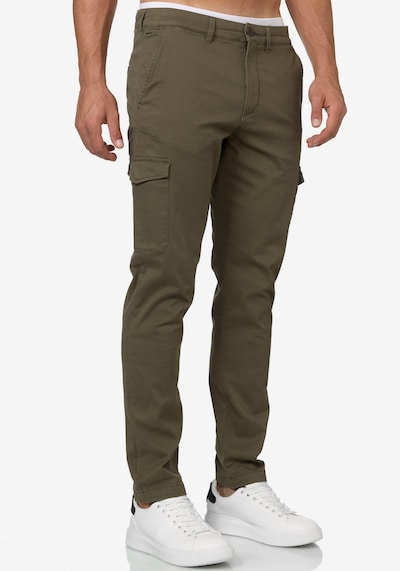 Laisvo stiliaus kelnės iš INDICODE, spalva – rusvai žalia, Prekių apžvalga