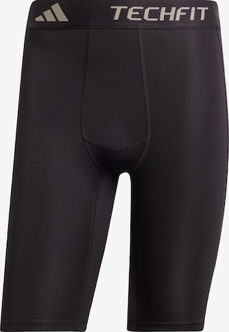 ADIDAS PERFORMANCE - Pantalón deportivo 'TECHFIT Compression Training Short' en negro: frente