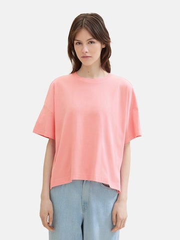 TOM TAILOR DENIM T-Shirt in Pink: Vorderseite