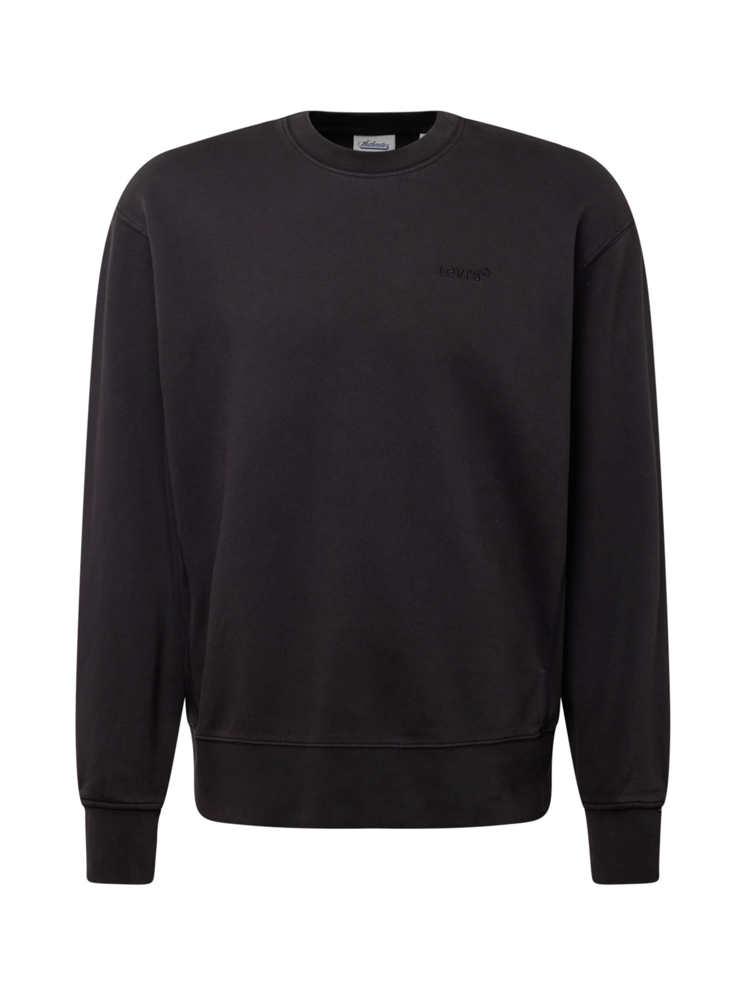 LEVI&#x27;S ® Tréning póló &#x27;Authentic Crewneck Sweatshirt&#x27; - fekete: elől