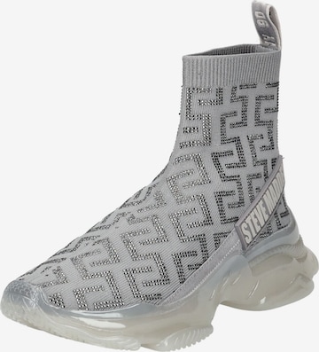 Baskets hautes STEVE MADDEN en argent : devant