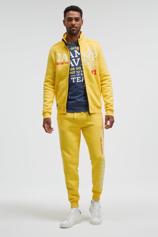CAMP DAVID Zip-Up Hoodie in Yellow