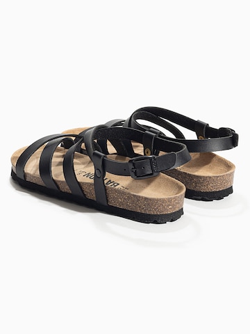 Bayton Páskové sandály – černá