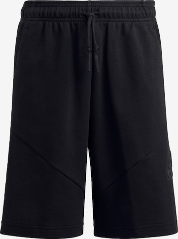 ADIDAS SPORTSWEAR Loose fit Sports trousers 'Future Icons Logo 8-Inch' in Black: front