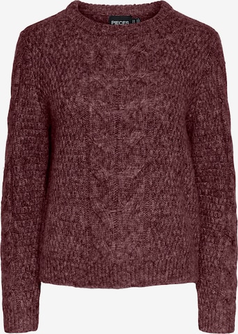 PIECES Pullover 'PCNina' i rød: forside