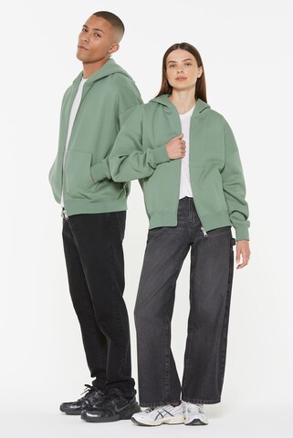 Harlem Soul /Damen BRU-NO Hoodie Jacket Oversized Unisex in Grün