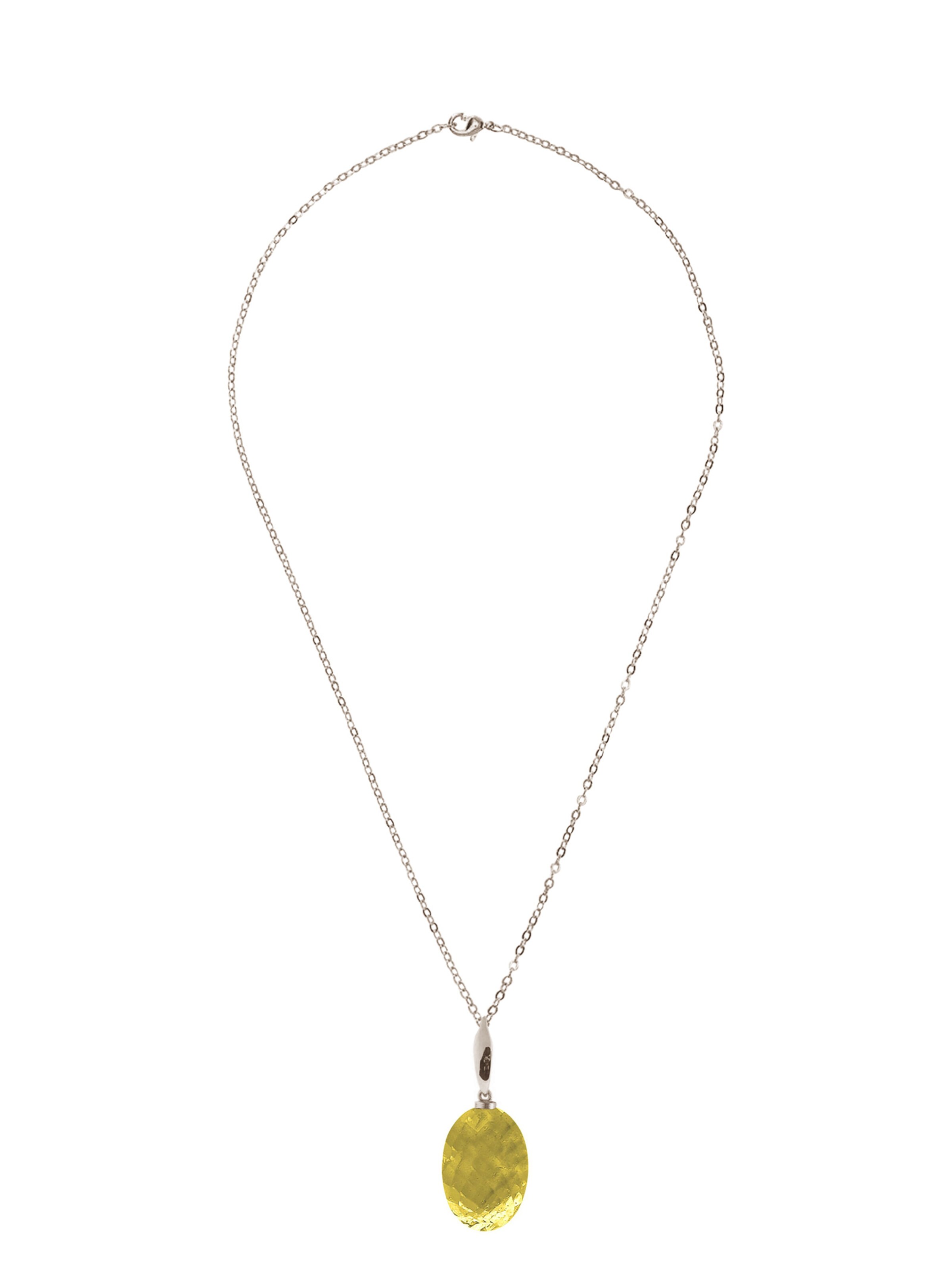 Gemshine Necklace in Silver: front