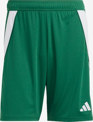 ADIDAS PERFORMANCE Regular Workout Pants ' Tiro 24 ' in Green: front