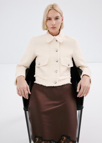 MANGO Jacke 'Ruti' in Beige: Vorderseite