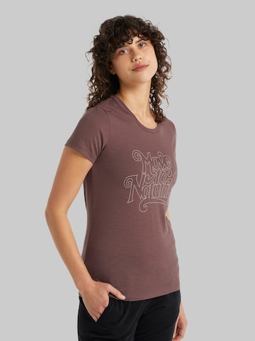 ICEBREAKER Performance Shirt 'Move To Natural' in Brown