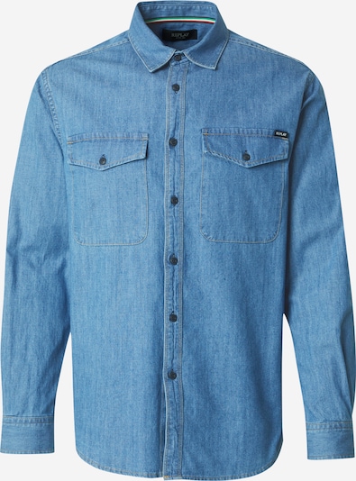 Marškiniai iš REPLAY, spalva – tamsiai (džinso) mėlyna, Prekių apžvalga