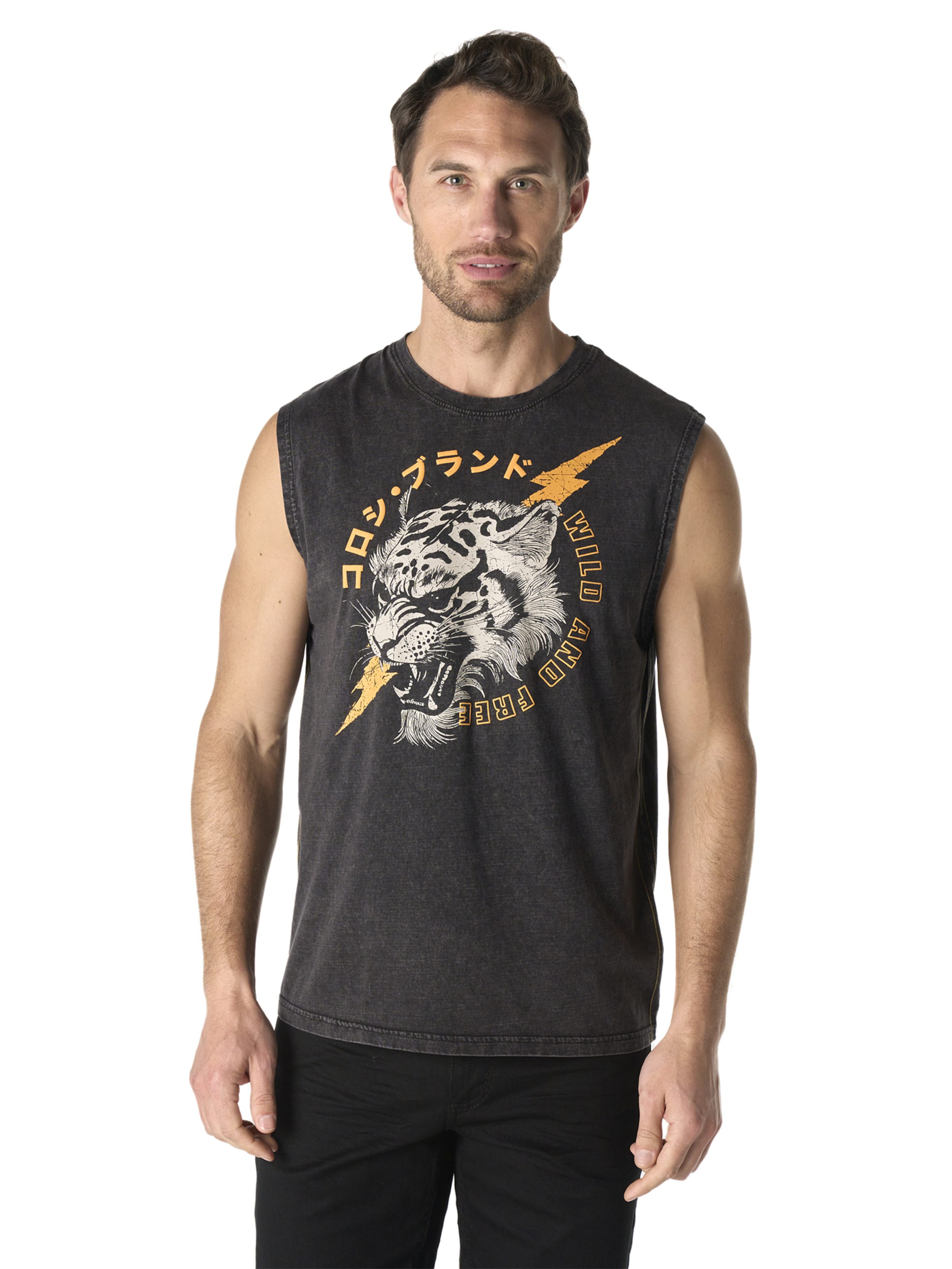 KOROSHI - Camisa em preto: frente