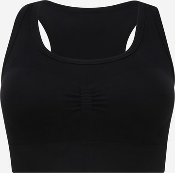 Bustier Soutien-gorge de sport ADIDAS PERFORMANCE en noir : devant