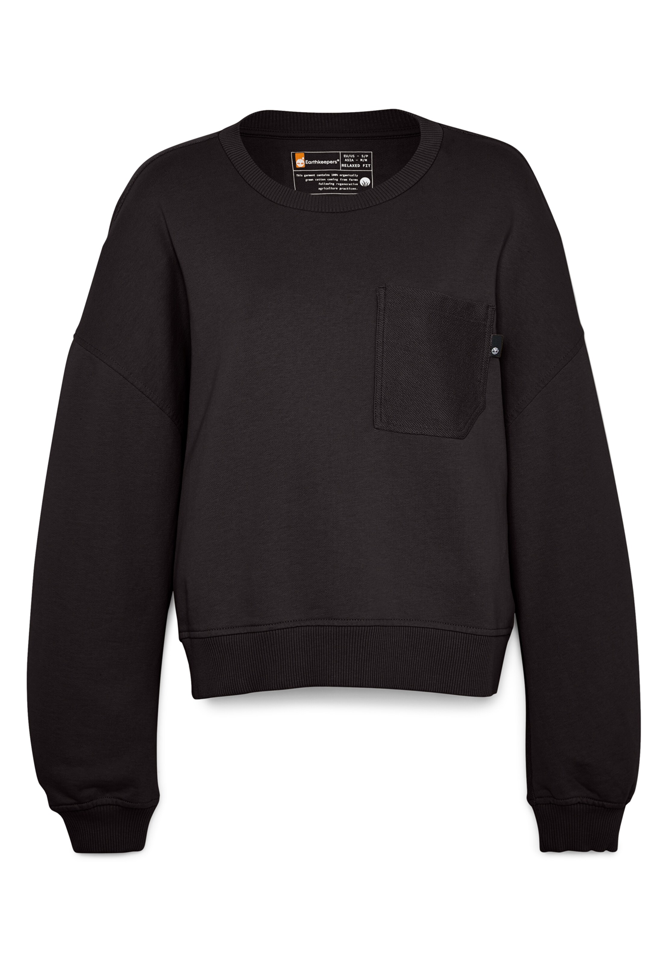 TIMBERLAND Суичър в черно: отпред