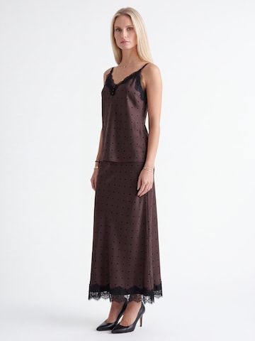 Viore Cocktail Dress in Brown