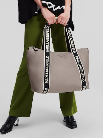 pilka Karl Lagerfeld Pirkinių krepšys
