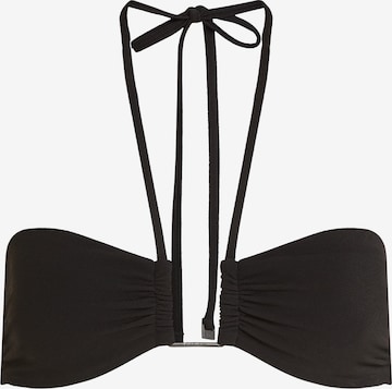 Calvin Klein Swimwear Bandeau Bikinitop in Schwarz: Vorderseite