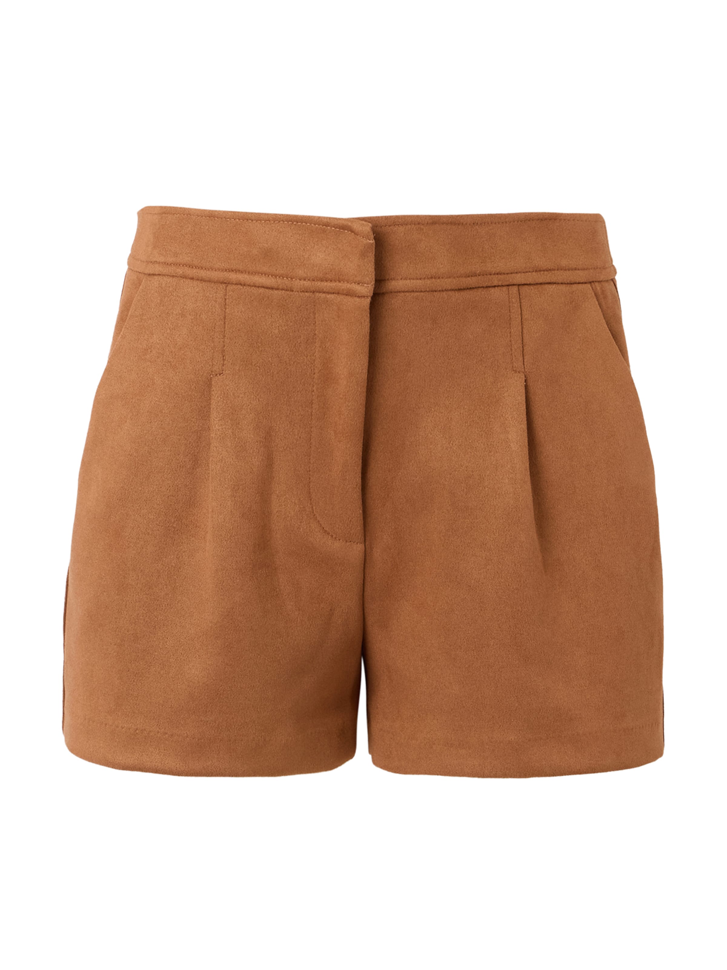 ONLY Regular Pleat-Front Pants 'ONLINA' in Brown: front