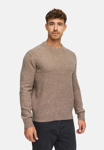 INDICODE JEANS Sweater 'INTrax' in Brown