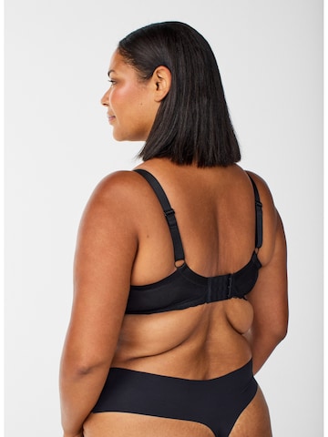 Devoted by Zizzi Балконет Бюстгальтер 'LSOLVEIG' в Черный