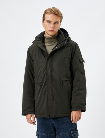 Koton Between-Season Jacket in Green: front