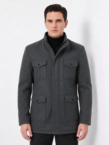 Cappotto invernale 'Nahtverlauf' di ALLTHEMEN in grigio: frontale
