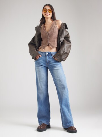 Herrlicher Bootcut Kavbojke 'Edna' | modra barva
