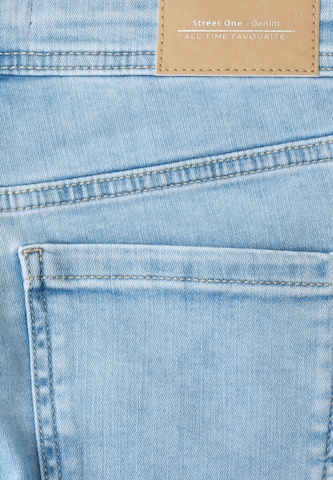 STREET ONE Slimfit Jeans in Blau