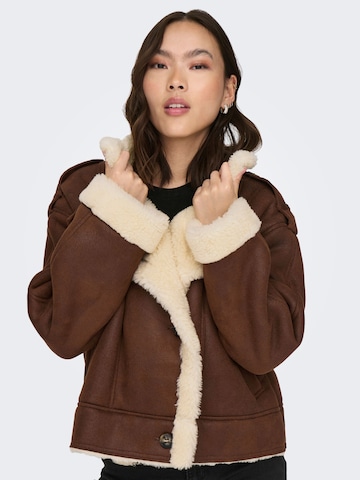 ONLY Winter Jacket in Brown