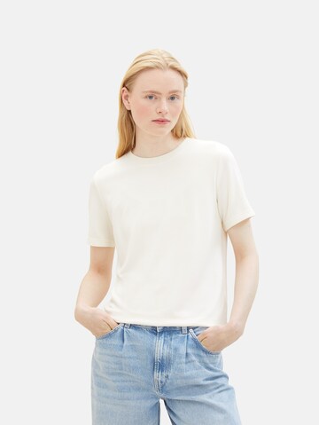 T-shirt TOM TAILOR DENIM en blanc