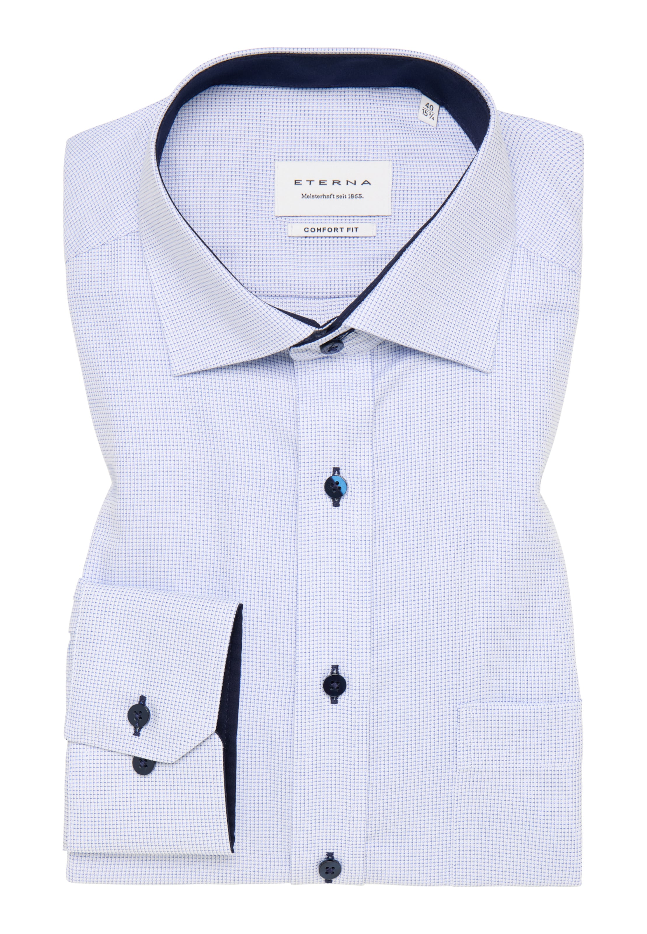 ETERNA Comfort fit Business shirt in Blue