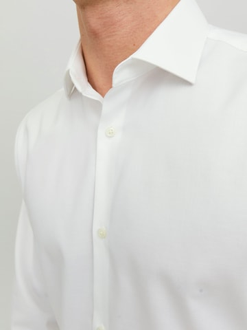 JACK & JONES Comfort fit Button Up Shirt 'Blaparker' in White