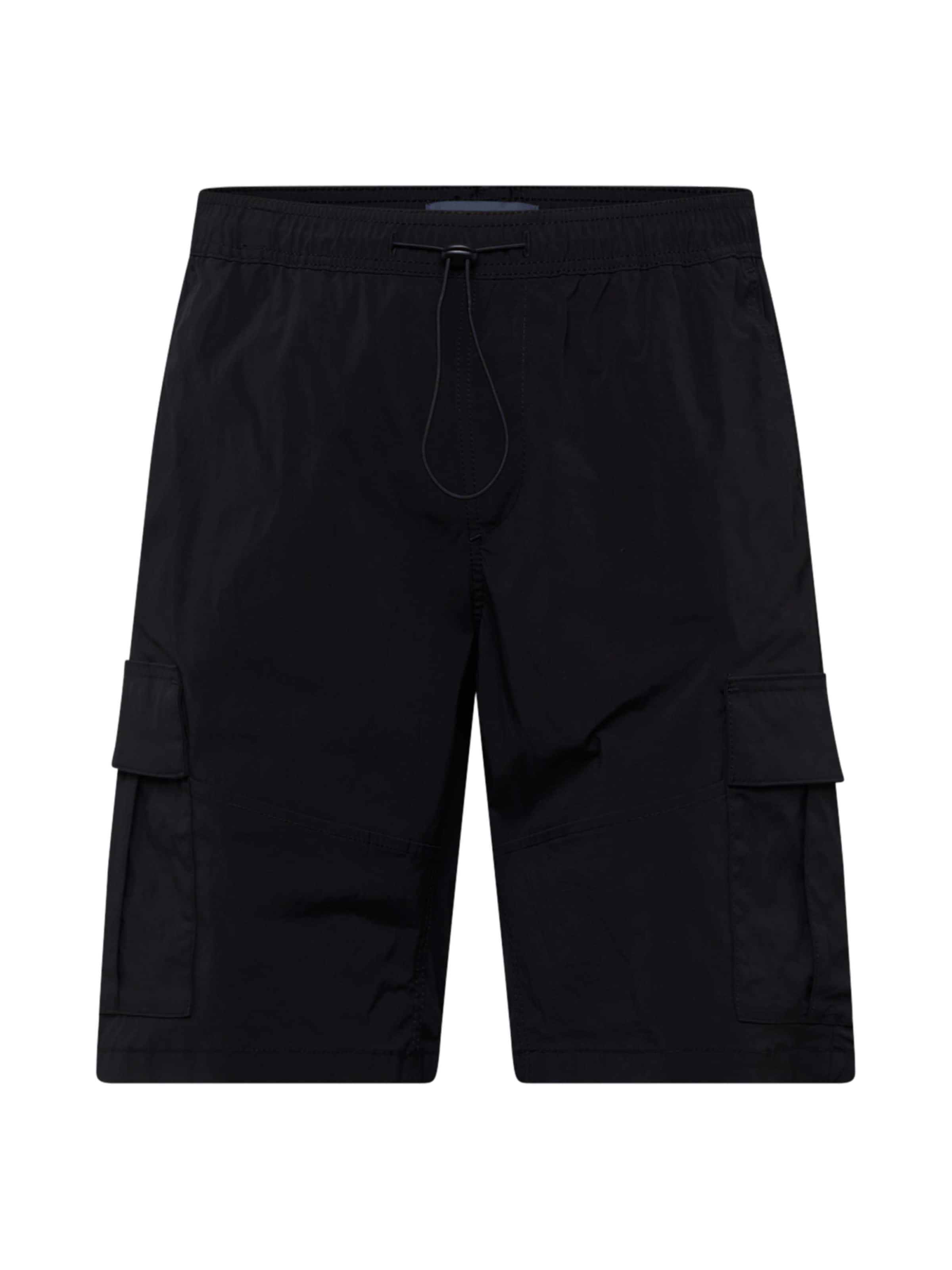 JACK & JONES tavaline Klapptaskutega püksid 'GORDON', värv must: eest vaates